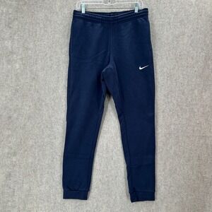 Nike Navy Blue Sportswear Fleece Joggers Sweatpants Mens Size L Athletic